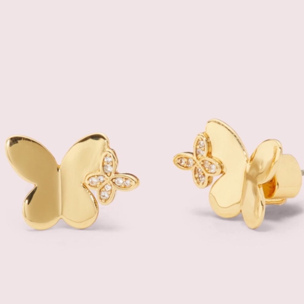 New Kate Spade in a flutter studs - Picture 4 of 10